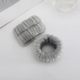 Women Makeup Coral Fleece Headband Wash Face Soft Hair Holder Elastic Top Knot Hairbands Girl Headwear Hair Accessories