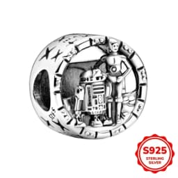 TOP Stars Warsries Yoda Mandalorian Helmet 925 Sterling Silver Charms Beads Fits Original Women's Bracelet DIY Jewelry Hot Gifts