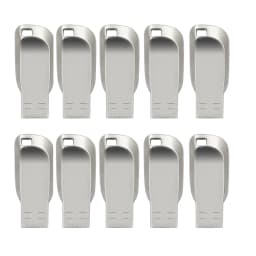 10PCS/lot USB Flash Drive 4GB 8GB 16GB Metal Pen Drive Pendrive 32GB 64GB Memory Stick 128GB Free Customized Gift USB 2.0 Sticks