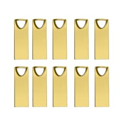 10PCS/lot USB Flash Drive 4GB 8GB 16GB Metal Pen Drive Pendrive 32GB 64GB Memory Stick 128GB Free Customized Gift USB 2.0 Sticks