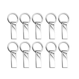 10PCS/lot USB Flash Drive 4GB 8GB 16GB Metal Pen Drive Pendrive 32GB 64GB Memory Stick 128GB Free Customized Gift USB 2.0 Sticks