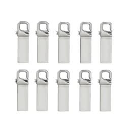 10PCS/lot USB Flash Drive 4GB 8GB 16GB Metal Pen Drive Pendrive 32GB 64GB Memory Stick 128GB Free Customized Gift USB 2.0 Sticks