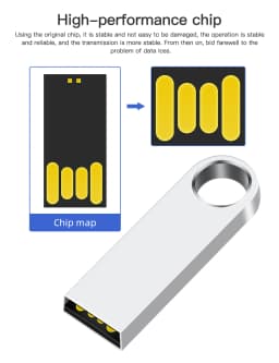 10PCS/lot USB Flash Drive 4GB 8GB 16GB Metal Pen Drive Pendrive 32GB 64GB Memory Stick 128GB Free Customized Gift USB 2.0 Sticks