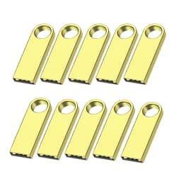 10PCS/lot USB Flash Drive 4GB 8GB 16GB Metal Pen Drive Pendrive 32GB 64GB Memory Stick 128GB Free Customized Gift USB 2.0 Sticks
