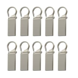 10PCS/lot USB Flash Drive 4GB 8GB 16GB Metal Pen Drive Pendrive 32GB 64GB Memory Stick 128GB Free Customized Gift USB 2.0 Sticks