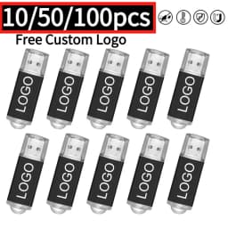 10/50/100PCS/lot Pen Drive 8GB 4GB 2GB 1GB USB Flash Drive 16GB Flash Disk 128MB 256MB 512MB Memory Flash Disk Free Custom Logo
