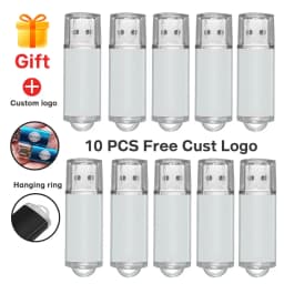 10/50/100PCS/lot Pen Drive 8GB 4GB 2GB 1GB USB Flash Drive 16GB Flash Disk 128MB 256MB 512MB Memory Flash Disk Free Custom Logo