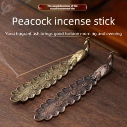 Peacock opens its tail incense holder incense holder incense holder sandalwood incense burner desktop small ornaments phoenix