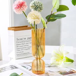 Nordic Glass Vase Arrangement Spherical Art Flower Ornaments Vases Flowerpot Birthday Gift Modern Home Living Room Decoration