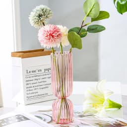 Nordic Glass Vase Arrangement Spherical Art Flower Ornaments Vases Flowerpot Birthday Gift Modern Home Living Room Decoration