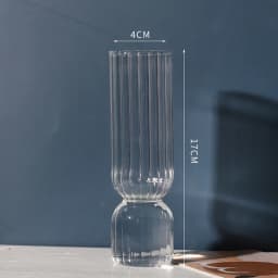 Nordic Glass Vase Small Glass Vases Flower Arrangement Home Decoration Accessories Modern Living Room Glass Ornament