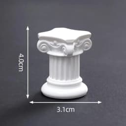 Indoor Home Dinning Room Garden Scenery Decor Roman Pillar Greek Column Statue Pedestal Candlestick Stand Figurine Sculpture