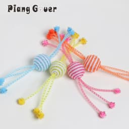 Cat Toy Rope Ball Kitten Self Toy Playing Claw Bite Ball Pet Toys Interactive
