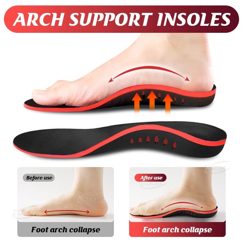 【Xxin】Arch Support Shoe Insoles Flat Foot Correction Pad Cushion Insert Orthopedic Heel Cup Memory Foam Size35-49