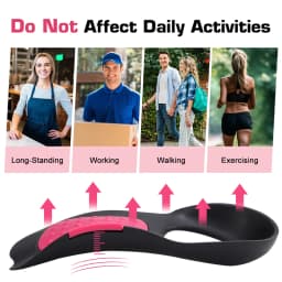 High Arch Support Insoles Non-Slip Plantar Support Pad Shock-Absorbing Foot Pads for Flat Feet And Fallen Arches
