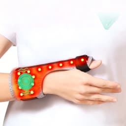 Red Light Electric Heating Thumb Support Vibrating Massager Relieves Wrist Pain and Fatigue Alleviates Tenosynovitis