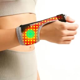 Red Light Electric Heating Thumb Support Vibrating Massager Relieves Wrist Pain and Fatigue Alleviates Tenosynovitis