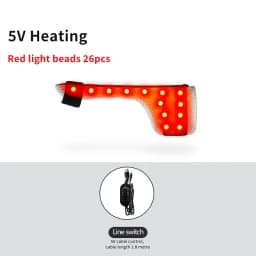Red Light Electric Heating Thumb Support Vibrating Massager Relieves Wrist Pain and Fatigue Alleviates Tenosynovitis