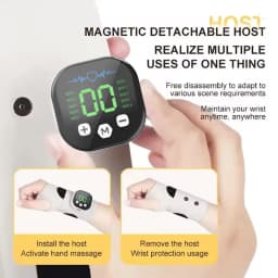 Electric Wrist Massager 5 Levels Compress 3 Levels Vibration Massage Wrist Guard Band Carpal Tunnel