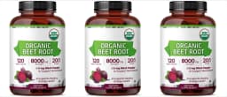 Organic Beet Root - Supports Cardiovascular Health & Healthy Blood Flow - 8000mg with Black Pepper 20:1 High Potency - 120 Ct