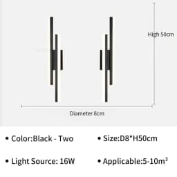 Modern LED Wall Lamp for Bedroom Living Room Bedside Hallway Indoor Ambient Lighting Decorative Home Fixture