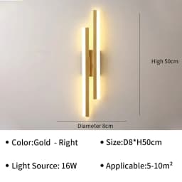 Modern LED Wall Lamp for Bedroom Living Room Bedside Hallway Indoor Ambient Lighting Decorative Home Fixture