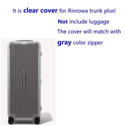 Luggage Covers For Rimowa Essential Trunk Plus 33inch Suitcase Protector with Zipper Thicken PVC Cover Travel Accessories