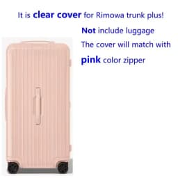Luggage Covers For Rimowa Essential Trunk Plus 33inch Suitcase Protector with Zipper Thicken PVC Cover Travel Accessories