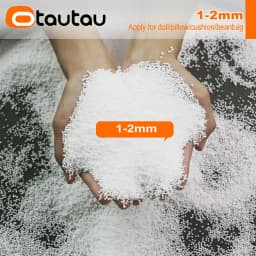 OTAUTAU 150/180/210/240L EPS Ball Filler for 2/3ft Beanbag Pouf 1-3-5mm Polyester Pillow Cushion Bean Bag Chair Snow Scene TL001