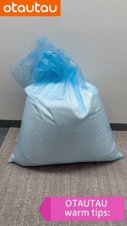OTAUTAU 150/180/210/240L EPS Ball Filler for 2/3ft Beanbag Pouf 1-3-5mm Polyester Pillow Cushion Bean Bag Chair Snow Scene TL001