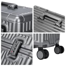 Top Opening Suitcase 18/20 Boarding Carry-on Travel Photographer Rolling Luggage PC Material with Aluminum Alloy Frame TSA Lock