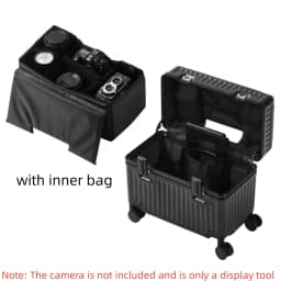 Top Opening Suitcase 18/20 Boarding Carry-on Travel Photographer Rolling Luggage PC Material with Aluminum Alloy Frame TSA Lock