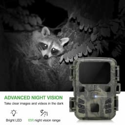 Mini Trail Hunting Camera 24MP 1080P 0.5s Motion Trigger Night Vision Waterproof Wildlife Photo Trap Scouting Cam