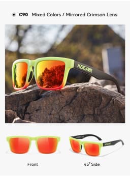 2026 KDEAM Brand Square Men Polarized Sunglasses Male Sports Photochromic Sun Glasses For Driving Fishing Fashion Women Shades