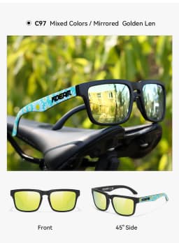 2026 KDEAM Brand Square Men Polarized Sunglasses Male Sports Photochromic Sun Glasses For Driving Fishing Fashion Women Shades