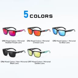 2026 KDEAM Brand Square Men Polarized Sunglasses Male Sports Photochromic Sun Glasses For Driving Fishing Fashion Women Shades