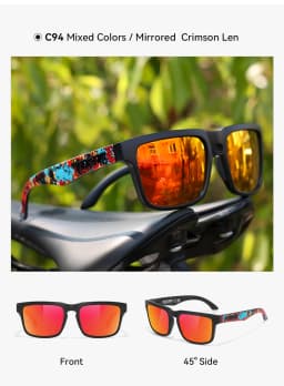 2026 KDEAM Brand Square Men Polarized Sunglasses Male Sports Photochromic Sun Glasses For Driving Fishing Fashion Women Shades