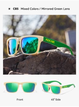 2026 KDEAM Brand Square Men Polarized Sunglasses Male Sports Photochromic Sun Glasses For Driving Fishing Fashion Women Shades
