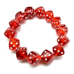 Colorful Acrylic Dice Beads Stretch Bracelets Funny Game Lucky Dice Bracelets Women Fashion Jewerly