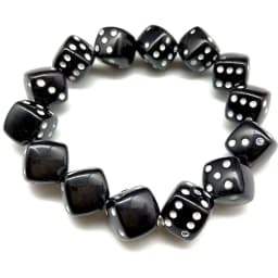 Colorful Acrylic Dice Beads Stretch Bracelets Funny Game Lucky Dice Bracelets Women Fashion Jewerly