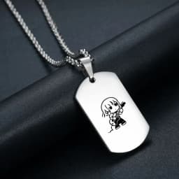Anime BOCCHI THE ROCK! Necklace Gotou Hitori Ijichi Nijika Yamada Ryo Cosplay Prop Guitar Pick Pendant Accessories Xmas Gift