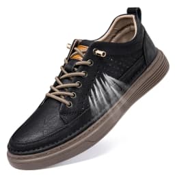 Autumn Leather Oxford Shoes Breathable Outdoor Sneakers Men Handmade Leather Shoes Casual Comfortable Soft Sole Walking Shoes