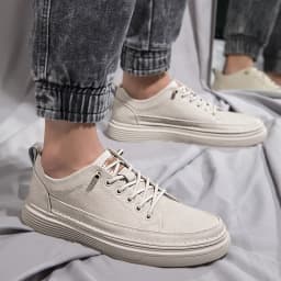 Autumn Leather Oxford Shoes Breathable Outdoor Sneakers Men Handmade Leather Shoes Casual Comfortable Soft Sole Walking Shoes