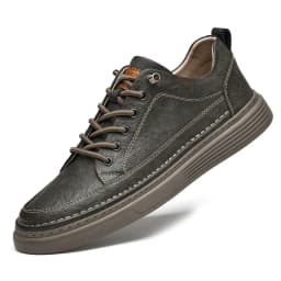 Autumn Leather Oxford Shoes Breathable Outdoor Sneakers Men Handmade Leather Shoes Casual Comfortable Soft Sole Walking Shoes