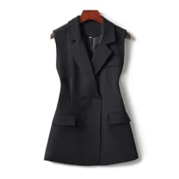 Korean Autumn 2025 New Fashion Vest Women Casual Loose Sleeveless High-end Blazer Waistcoat Coats Ladies Tops Outwear Female