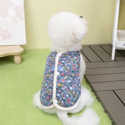 Winter Dog Jacket Floral Print Vest Coat Chihuahua Bichon Warm Clothing Puppy Outdoor Jacket With D-ring Winter Pet Costume
