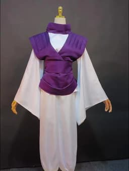 Jujutsu JJK Manga Anime Choso Cosplay Costume Purple Vest Neck Gaiter Belt White Pants Halloween Party Outfits for Women Men