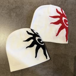 Fashion American Style High Quality Streetwear Graphic Print Beanie Winter Keep Warm Skullcap 100%Cotton Beanie Unisex