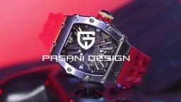 PAGANI DESIGN 42 MM Men's Skeleton Quartz Watch Japan VH65 Sapphire Glass Stainless Steel 50M Waterproof Wristwatches PD1738 New