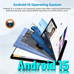 BUFO C11 10.1 Inch Android 15 Tablet PC 20GB(3+17) RAM 64GB ROM Octa Core Processor 1280*800 HD LCD Screen 5000mAh Battery 5MP+8MP Dual Camera Expandable 1TB TF Card Tablet